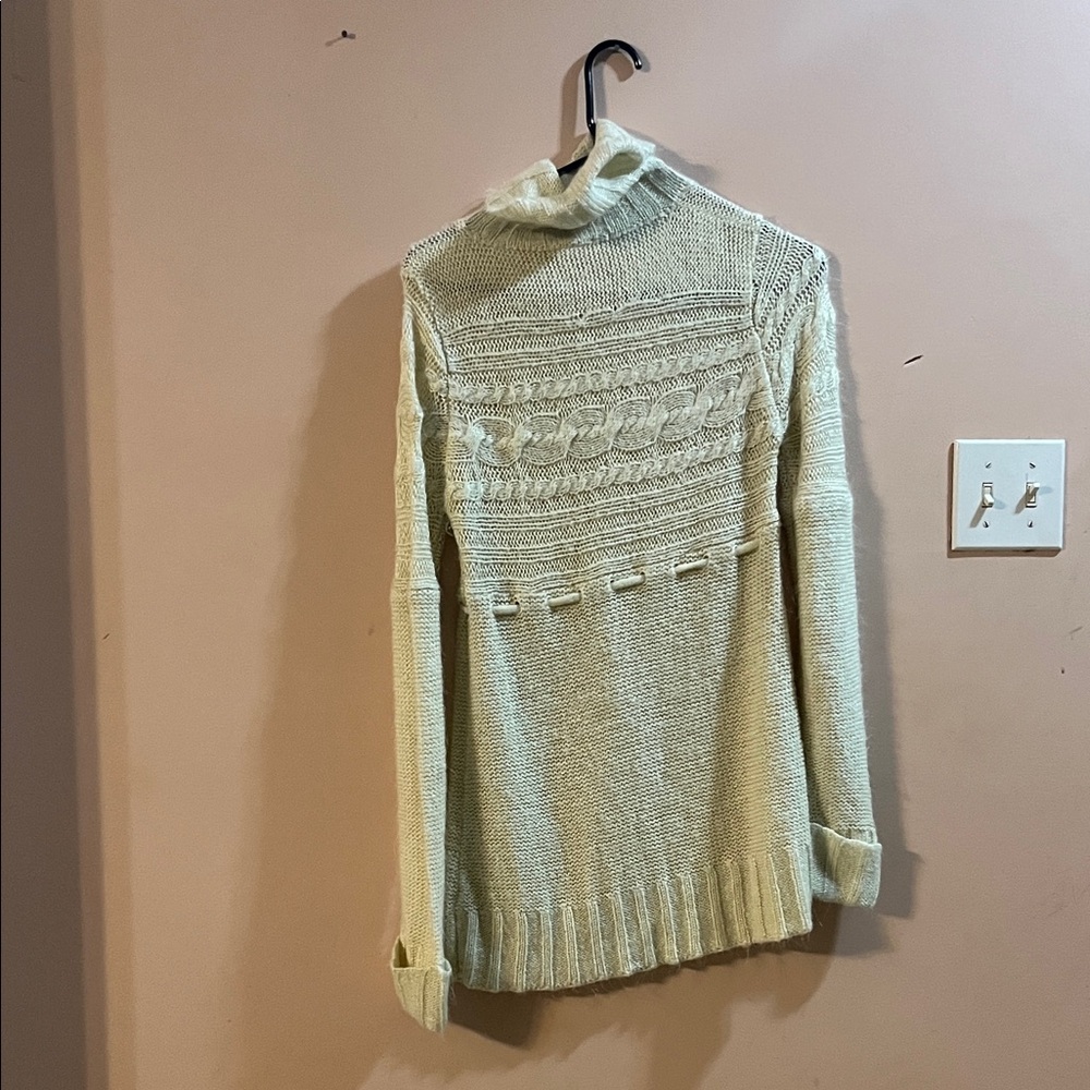 Elegant Cream Women's Maternity Sweater